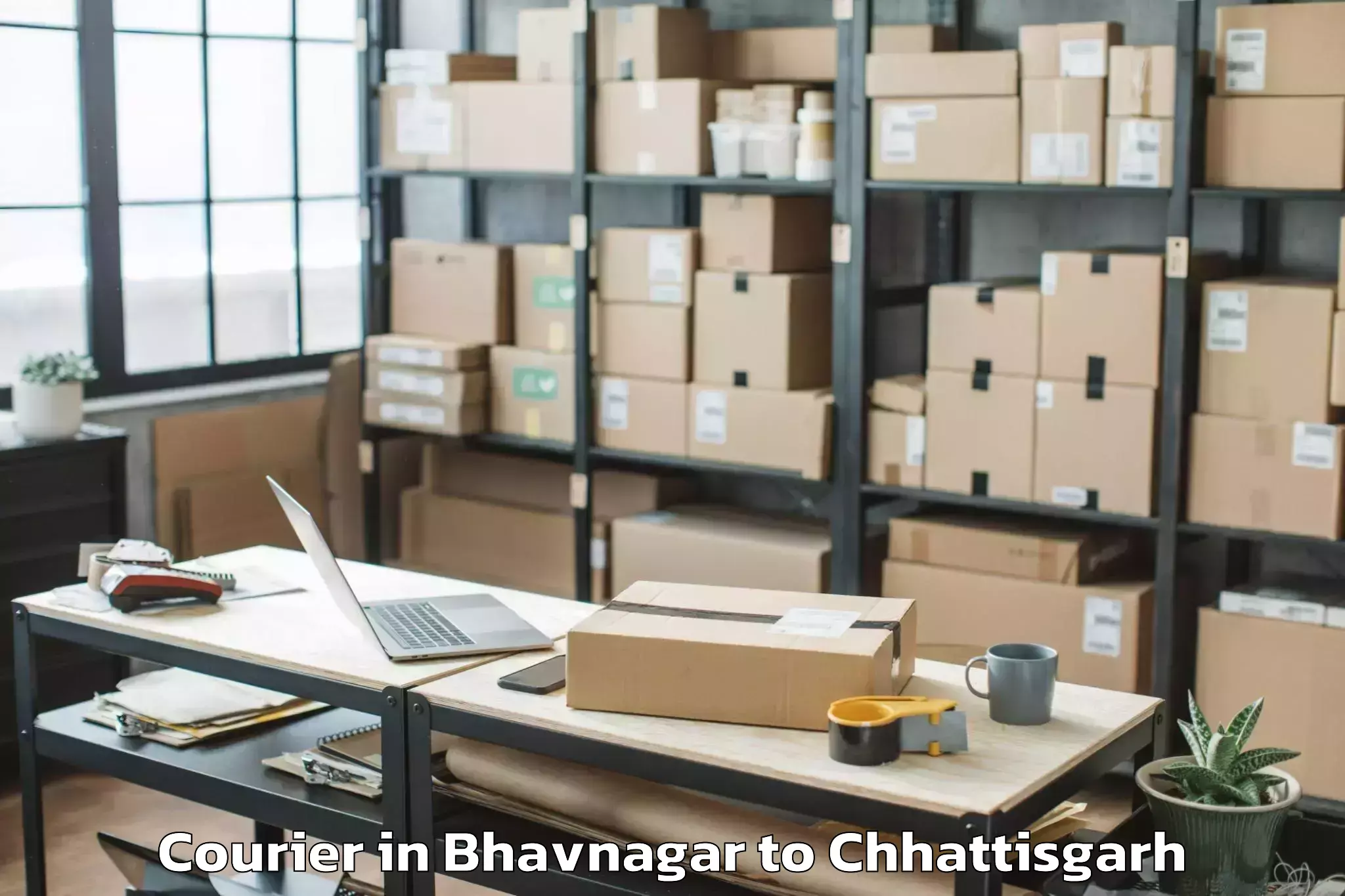 Easy Bhavnagar to Kharsia Courier Booking